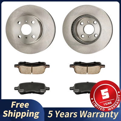 Front Disc Rotors Ceramic Brake Pads For Chevrolet Prizm 1998 1999 2000-2002 Foto 1 de 4