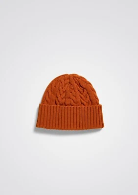 Norse Projects Wool Cable Beanie Burnt Orange Tuque - Image 1 of 4