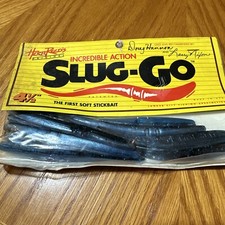 Herb Reed’s Lunker City Slug-Go 4 1/2” Smoke Blue Pepper Stickbait 10 Per Bag