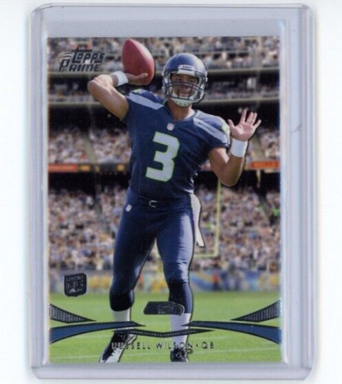 RUSSELL WILSON 2012 Topps Prime Football Hobby Rookie Card #78 Seahawks RC