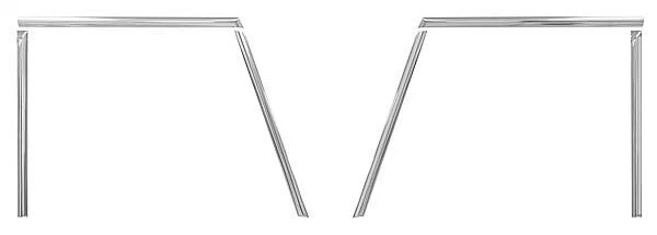 1966-77 Ford Bronco Window Frame Molding Kit (On Door) 6-Piece Set New Foto 1 de 1