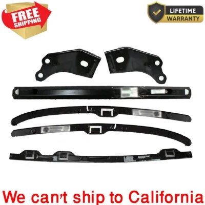 New Front Black Fits 2001-2004 Bumper Reinforcement + Bracket Kit Toyota Tacoma - Image 1 of 4