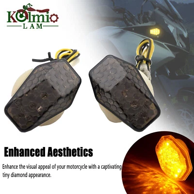 Smoke LED Embedded Turn Signal Lights Flash Lamp Fit For Suzuki GSXR 1000 01-04 - Image 1 of 4