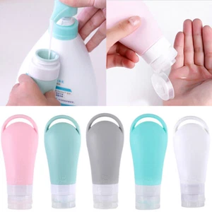 Silicone Bottles Travel Cosmetics Portable Container Shampoo Lotion Cream Tube🎀 - Picture 1 of 15