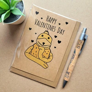 Divertida tarjeta plana de San Valentín Eric de los años 90 - Feliz día de San Valentín - Imagen 1 de 3