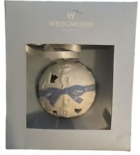 Wedgwood 12 Days of Christmas White Ball Ornament 11 Pipers Piping