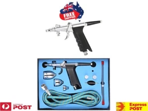 Spray Gun Airbrush Kit Dual Action Air Compressor Paint Art Tattoo Tools Set - Picture 1 of 8
