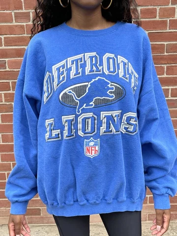 Detroit Lions NFL Graphic Logo SweatShirt Unisex Men Women KV12664 Cover