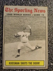 1970 Topps #309 WS Game 5 Koosman Shuts The Door | Fair | ARN424628CXBX - Picture 1 of 2