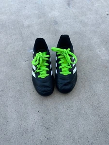Adidas Goletto VI FG Youth Boys Soccer Cleats Shoes Black/Neon BB0570 Size 13K - Picture 1 of 6