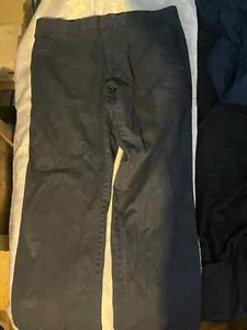 Wayne Gretzky's Collection Tailored Fit Pants Blue Soft Plaids Size 36W 30L - Picture 1 of 3