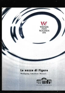 Le Nozze Di Figaro Wolfgang Amadeus Mozart Wiener Fest Wochen 1991 +2 Banknotes - Picture 1 of 12