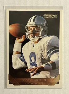 Topps Gold Troy Aikman 1993 #530 Salón de la fama - Imagen 1 de 2