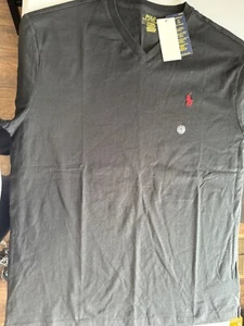 Polo Ralph Lauren Herren T-Shirt klassische Passform V-Ausschnitt kurzärmelig, 100 % Baumwolle T-Shirt - Bild 1 von 6