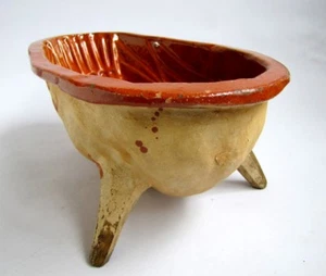 Ancien Moule Canard endormi - Poterie Soufflenheim Alsace French Art Populaire - Picture 1 of 6