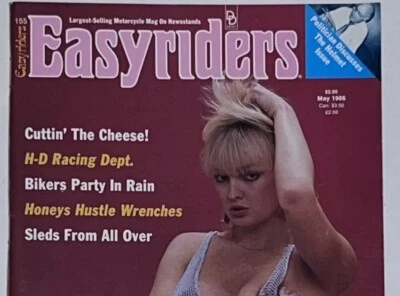 Vintage Easyriders Motorcycle Adult Magazine - May 1986 - Mann Centerfold Art VG - Image 1 of 4