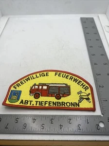 FREIWILLIGE FEUERWEHR ABT. Tiefenbronn Deutsche Feuerwehr Patch HEA-997J - Bild 1 von 1