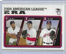 2005 Topps #341 ERA Leaders Johan Santana/Curt Schilling/Jake Westbrook