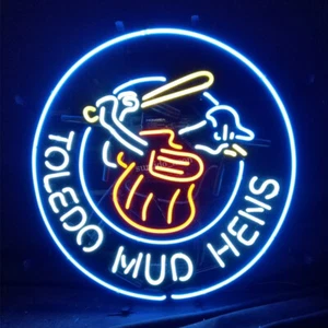 Letrero de luz de neón Toledo de 24"x24" barra hombre lámpara cueva vidrio - Imagen 1 de 3