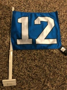SEATTLE SEAHAWKS # 12 11X14 CAR flag superior GENUINE NFL Lic us seller - Picture 1 of 3