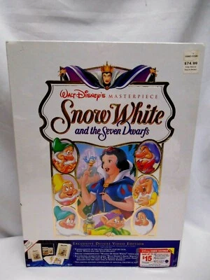 Disney's MASTERPIECE Snow White & the Seven Dwarfs VHS BOX SET, 10 Lithographs  - Image 1 of 4