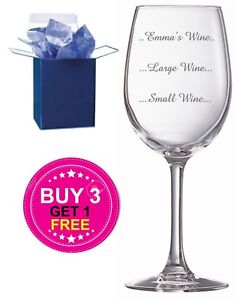 Personalised Engraved Wine Glass Any Name, Teacher Gift, Thank You ,Leaving Gift
