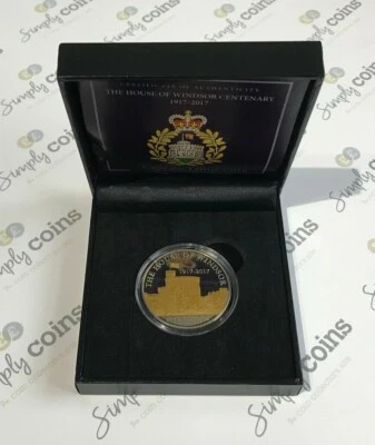 Simply Coins~ 2017 HOUSE OF WINDSOR PROOF 5 POUND GUERNSEY BOXED COA - Image 1 of 4