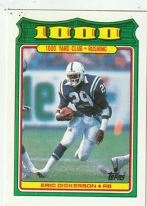 KOSTENLOSER VERSAND - NEUWERTIG - 1988 Topps 1000 Yard Club Eric Dickerson #2 Farben - Bild 1 von 1