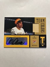 baseball cards 2004 Donruss Classics Al Oliver Team Colors Auto Patch Game Used