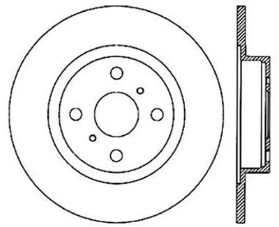 Rotor de freio padrão disco StopTech para 1987 - 1989 Toyota MR2 121.44055 - Imagem 1 de 3