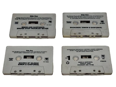 Simon And Garfunkel ‎– 4 Cassette Lot Sage,Bookends,Sound of Silence,Bridge Foto 1 de 4