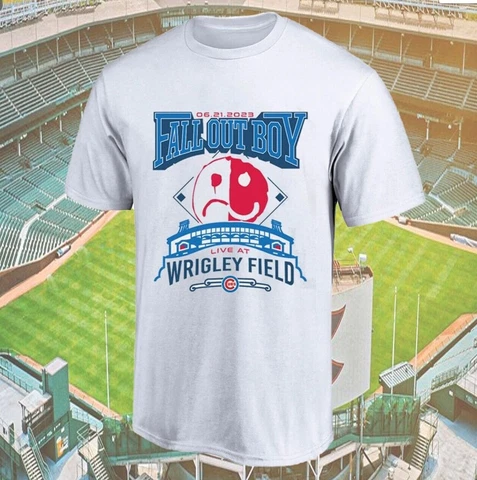 HOT! Fall Out B0ys Chicago Team Cubs 2023 men women T-Shirt Gift Fan S-3XL Cover