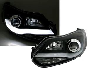 SKY WING Scheinwerfer Set für Ford Focus MK3 2011-2014 Schwarz Halogen 3 III LWR - Bild 1 von 4