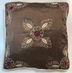 1 x Decrotive Designer Luxury Deluxe Cushion Cover Brown Gold 45cm x 45cm - Picture 1 of 12