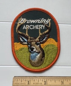 Browning Archery Bow Hunting Sportsman Souvenir Embroidered Patch Badge - Picture 1 of 3