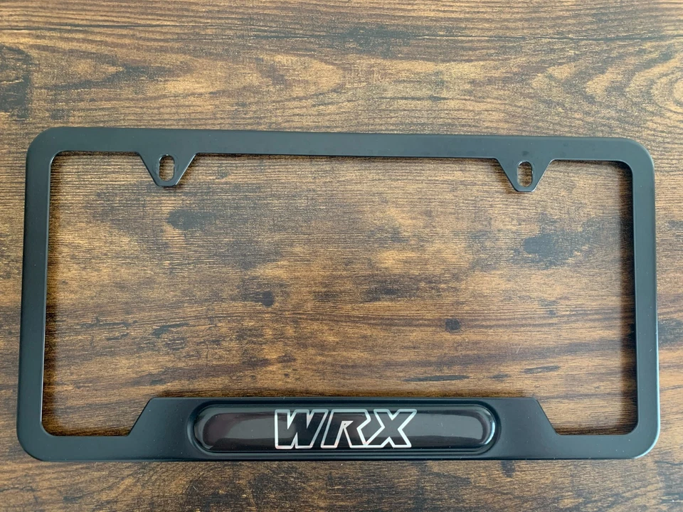 OEM Subaru 2008-14 Impreza 2018-24 WRX Black License Plate Frame SOA342L125 - Image 1 of 1
