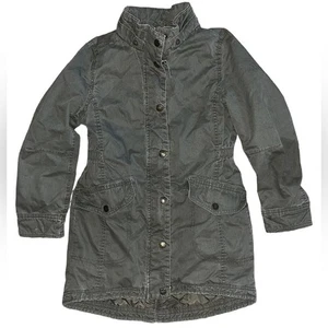 Label of Graded Goods Full Zip and Button Down Coat Girls Size 8-9 Army Green - Picture 1 of 6