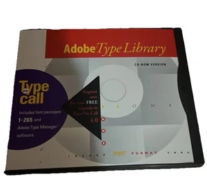 Adobe Type Library Type on Call 1-265 for PC IBM Vintage CD-Rom - Picture 1 of 1