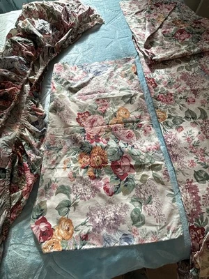 Ralph Lauren "Allison" Juego de sábanas gemelas 3 piezas sábanas planas, funda de almohada sábana ajustable Foto 1 de 4