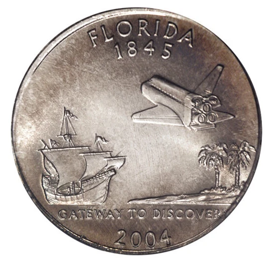 USA - 2004P - Washington ¼ $ - Florida - State Issue - Image 1 of 1