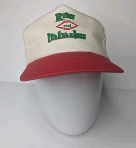 Vintage Rita's Italian Ice Cap Snapback Hat  White Toppers 90s - Picture 1 of 5