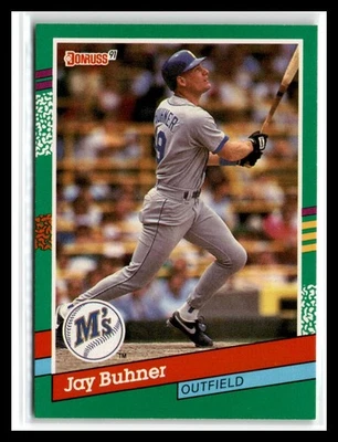 Jay Buhner 1991 Donruss #509a Seattle Mariners - Image 1 of 2
