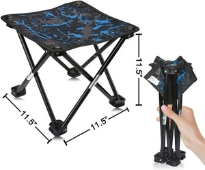 Camping Stool Portable Folding Stool Portable Chair Mini Foldable Stool Fishi... - Picture 1 of 6