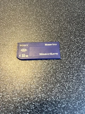 Sony 32mb Magic Gate Memory Stick Card Blue - Image 1 of 2