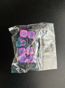 Dice Pokémon Fusion Strike Dice TCG Set Sealed New Pink/Purple & Clear - Picture 1 of 1