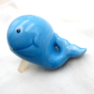 Nora Fleming Preppy Mini Blue Whale Retired HTF Nautical No Gold Trim - Picture 1 of 7