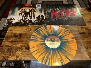 Kiss -Love Gun(1977) [Tangerine/Aqua Splatter LP Record, 2020 RE) - Picture 1 of 11