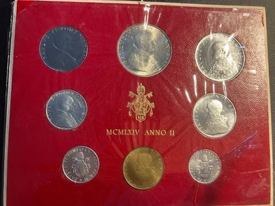 elf Vatican City 8 pc Mint Set  1964 Pope Paul VI  dvm64 - Image 1 of 2