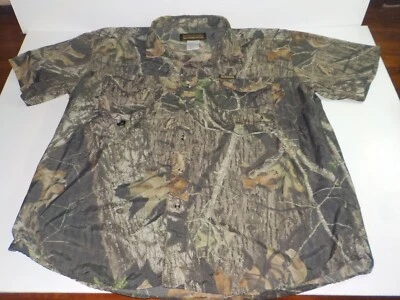 Remington Camo Mossy Oak Break Up Mens XL Button Down Short Sleeve Shirt (0792) - Image 1 of 4
