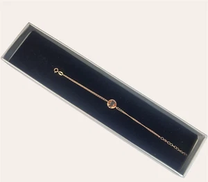 bracciale donna argento 925 anallergico rosa bambino zirconi neri nascita regalo - Foto 1 di 4